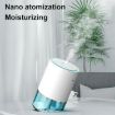 350ml Pink Ultrasonic Air Humidifier & Car Purifier, 800mAh Battery - 3
