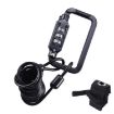 Universal Safety Code Wire Rope Helmet Lock for Motorcycles & Bicycles - 1
