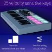 M-VAVE SMK-25 USB MIDI Keyboard Controller, 8 Drum Pads, White - 4