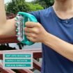 Green Handheld Curved Five-row Iron Column Roller Soothing Massager - 6
