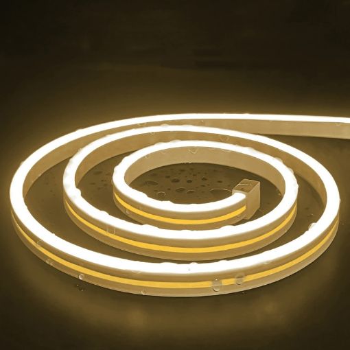 2m USB 5V LED Light Strip - Flexible Neon Silicone, Warm Color - 1