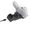 PS4 Slim/Pro Gamepad Dual Charger Dock with Display Lights - White - 3