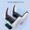 PS5 Controller Dock Charger - Dual Port Quick Charger (Black) - 6