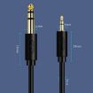 JINGHUA 3.5mm to 6.5mm Audio Cable for Guitar Amplifier, 5m Length - 2