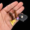 Mini Knife Keychain with Holster - Axe Sanding Model Pendant Accessory - 7