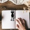 Hollow Acrylic Kitten Bookmark Label Card - OPP Packaging - 4