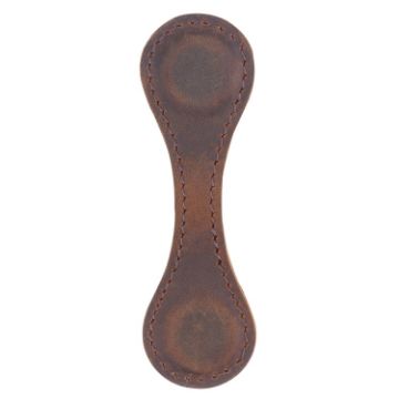 Vintage Leather Bookmark Clip - Handmade Magnetic Corner (Crazy Horse) - 1