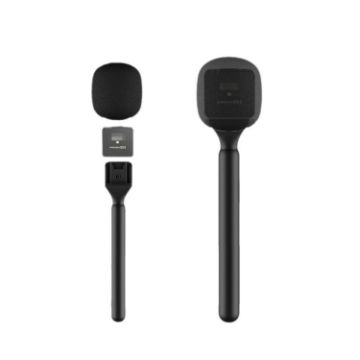 DJI Mic/Moma/Rode/Relacart Wireless Go Interview Handle Microphone (Black) - 1