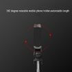 XT09 Pink Bluetooth Selfie Stick & Tripod Bracket for Live Cell Phones - 9