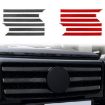 Mercedes-Benz G-Class W463 Grille Decorative Sticker Set - 6pcs (Black) - 2