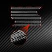 Mercedes-Benz G-Class W463 Grille Decorative Sticker Set - 6pcs (Black) - 5