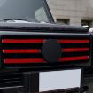 Mercedes-Benz G-Class W463 Grille Decorative Sticker Set - 6pcs (Black) - 7