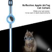 AirTag Pet Anti-Lost Collar Protector for Cats with Reflective Bell (Blue) - 6