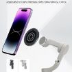 Magnetic Phone Holder for Tripod with 1/4 Inch Hole - Black - 4