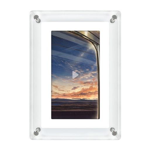 5" HD Digital Photo Frame 1080P Motion Video Display (EU Plug) - 1