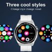 GT3Pro 1.28" Health Monitoring Smart Watch with NFC, Silver Silicone - 6