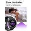 GT3Pro 1.28" Health Monitoring Smart Watch with NFC - Brown Leather - 9
