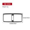 Mercedes-Benz G-Class W463 Rear Air Vent Sticker Set - 3pcs (Black) - 3