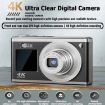 4K HD 60MP Dual Screen Selfie Camera, Optical Zoom, No Memory (Black) - 2