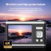 4K HD Dual Lens Digital Camera 50MP Dual Screen Selfie - Silver - 3