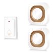 Wireless Home Doorbell, Self-Generated, No Batteries, 1 For 2, White, US Plug - 1
