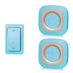 Wireless Home Doorbell, Self-Generated, No Batteries, 1 For 2 Blue (US Plug) - 1