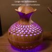 Dark Wood LED Light Aromatherapy Diffuser & Quiet Humidifier Vase 2-in-1 - 7