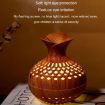 Dark Wood LED Light Aromatherapy Diffuser & Quiet Humidifier Vase 2-in-1 - 8