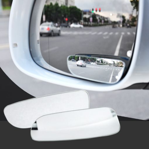HD Edgeless Adjustable Blind Spot Reversing Mirror, 070 Sector Shape - 1