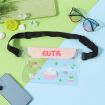 Large Capacity Waterproof Cell Phone Waist Bag - Pink Bunny Design - 1
