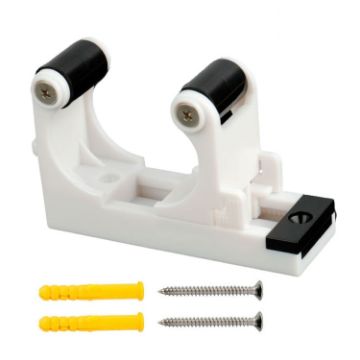 DEEMOUNT RCK-051 Bike Parking Buckle Wall Hook - White Black - 1