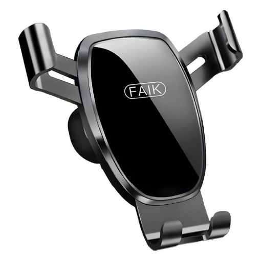 FAIK Black Mirror Car Phone Holder Air Vent Gravity Sensor Bracket - 1
