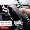 FAIK Car Phone Holder Air Vent Gravity Sensor Bracket, Silver Mirror - 9