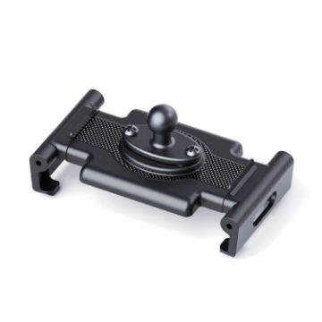 Folding Car Dashboard Phone Holder with Back Clip & Metal Oval Ball - 1