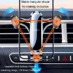 Triangle Gravity Sensor Car Phone Holder - Air Vent Adhesive Model BUDK - 6