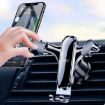 Triangle Gravity Sensor Car Phone Holder - Air Vent Mount, Hook Model - 2