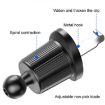 BUDK Silver Anti-shake Car Phone Bracket Air Vent Gravity Support Stand - 3