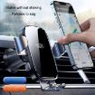 BUDK Silver Anti-shake Car Phone Bracket Air Vent Gravity Support Stand - 5