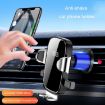 BUDK Silver Anti-shake Car Phone Bracket Air Vent Gravity Support Stand - 8