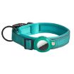 AirTag Tracker Dog Collar, Neoprene Lining, Reflective, Size S, Royal Blue - 1