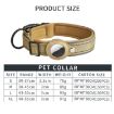 AirTag Tracker Dog Collar, Neoprene Lining, Reflective, Size S, Black - 7