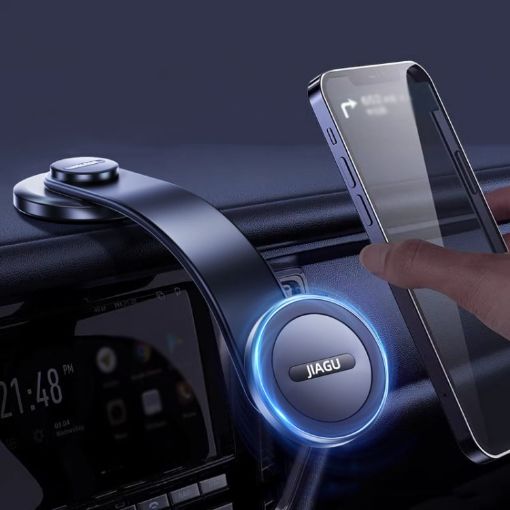 JIAGU Car Suction Cup Magsafe Phone Bracket for Dashboard (Black) - 1
