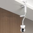 Punch-Free Surveillance Camera Mounting Bracket, Black 110cm Ceiling Rack - 2