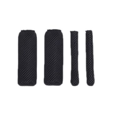 Black Summer Ice Silk Sweat-absorbent Breathable Electric Vehicle Grips - 1