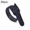 20pcs Nylon Tying Strap for Data Cable Storage, 10x100mm Black - 1