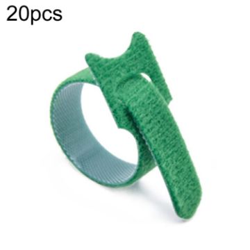 20pcs Green Nylon Tying Straps 12x250mm - Cable Storage Bundle - 1