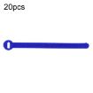 20pcs Blue T-Shape Nylon Data Cable Strap 10x150mm Binding Tie - 1