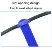 20pcs Blue T-Shape Nylon Data Cable Strap 10x150mm Binding Tie - 3