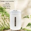 1L White Desk Humidifier - Large Capacity, Aroma, Mute, Ambient Light - 4