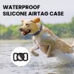 Airtag Pet Collar Tracker Silicone Case - Dog Anti-lost Cover (Black) - 6